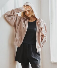 San-ai Resort（三愛水着楽園） WEB限定商品ショートラッシュパーカー付きリブタンキニ水着+レギンス付き5点セット【Beach Queen（ビーチクイーン）】