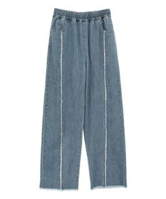 Green Parks ・Double Flags デニムフリンジラインパンツ