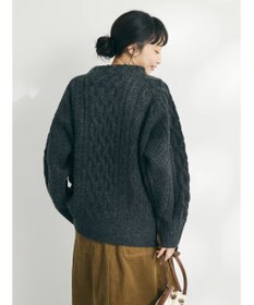 CRAFT STANDARD BOUTIQUE ラグランケーブルニットプルオーバー　