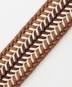 JOSEPH ABBOUD 【伸びる】メランジメッシュコンビ ベルト