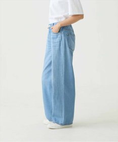 caqu Linen sagging wide pants ワイドシルエットリネンデニム