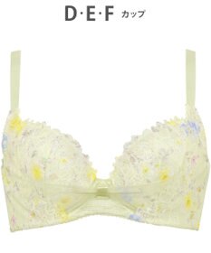 WACOAL 【リボンブラ 脇すっきり】 ブラジャー 脇高設計 着やせシルエット 谷間をメイクしてキープ Gカップまで対応 大きいサイズ レディース BRB433 /ワコール