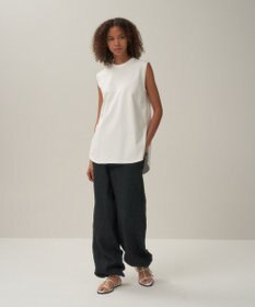 ATON 12/- AIR SPINNING | ラウンドヘムタンクトップ