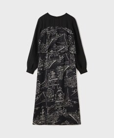 GRACE CONTINENTAL プリントコンビドレス