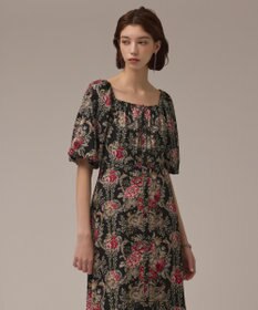 GRACE CONTINENTAL ヴィンテージフラワープリントワンピース