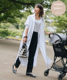 #Newans 【ANSWER for 産前産後ママ】リボン取り外し可能！シャツカラーワンピース