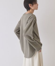 AMERICAN HOLIC 【WEB限定】ワッフル配色メロープルオーバー