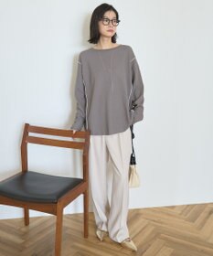 AMERICAN HOLIC 【WEB限定】ワッフル配色メロープルオーバー