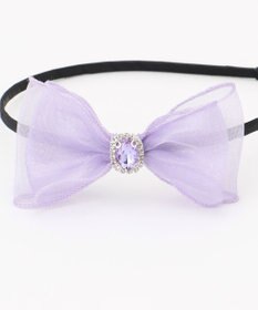 ANY KIDS リボン×ビジューカチューシャ