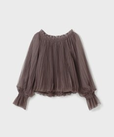 GRACE CONTINENTAL チュールプリーツトップ