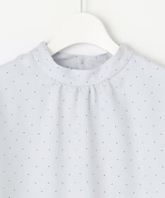 J.PRESS LADIES 【洗える・吸水速乾】 ライトアムンゼンドットPT リボン ブラウス