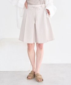 earth music&ecology 【セットアップ対応】ウエストリボンバミューダパンツ