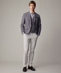 JOSEPH ABBOUD 【キングサイズ・オーガニックコットン使用】 オーガニックコードストライプ シャツ