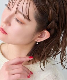 Phoebe 【K10】ティアーズビジューイヤリング　ローズゴールド