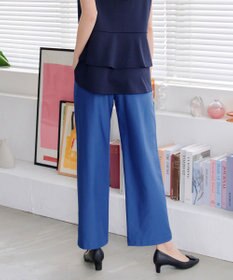 Tiaclasse 【日本製・新色追加・洗える・ストレッチ】エアシルキーワイドパンツ