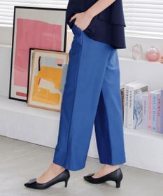 Tiaclasse 【日本製・新色追加・洗える・ストレッチ】エアシルキーワイドパンツ