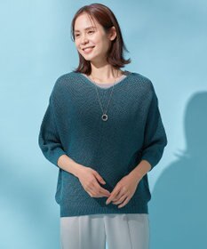 ANY 【洗濯機可能】ドライタッチニットプルオーバー