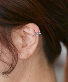 Tiaclasse 【選べる3種類】プラントモチーフイヤーカフ