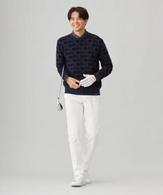 23区GOLF 【MEN】エンブレムジャカードセーター