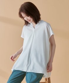 ANY 【洗濯機可】バックプリーツブラウス