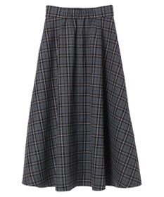 earth music&ecology チェックフレアスカート