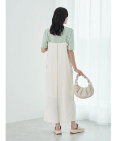earth music&ecology ＳＥＴ２点配色キャミワンピース＋メローインナー