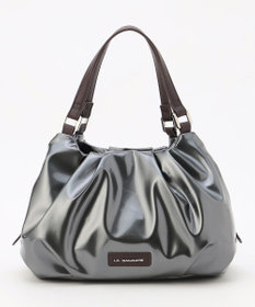 LA BAGAGERIE ソフトエナメル2WAYハンドバッグ Sサイズ