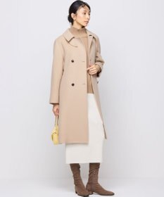 組曲 ライトビーバー トレンチライク ロングコート