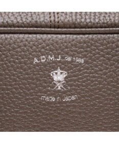 A.D.M.J. 牛革 ボストンバッグ 28cm※SILVER金具