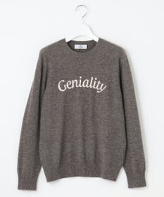 J.PRESS LADIES 【洗える】CASHMERE BLEND ロゴ ニット