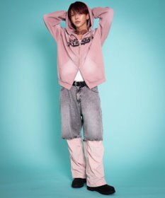 WEGO 【ユニセックス着用ITEM/MLサイズ展開】グラフィックZIPパーカー