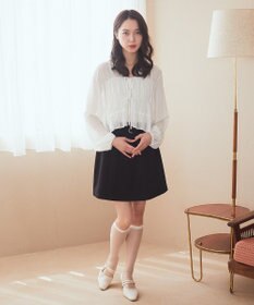 earth music&ecology ＳＥＴ２点シアーシャーリングブラウス＋インナー