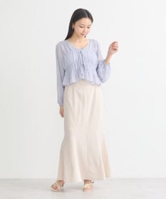 earth music&ecology ＳＥＴ２点シアーシャーリングブラウス＋インナー