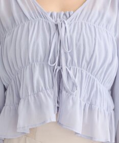 earth music&ecology ＳＥＴ２点シアーシャーリングブラウス＋インナー