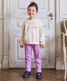 ANY KIDS 7days 裏シャギー 総柄ガーリーパンツ