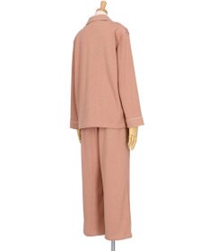 une nana cool 【綿混】ソフトコットンリブ 長袖開襟パジャマ MADE WITH LIBERTY FABRIC