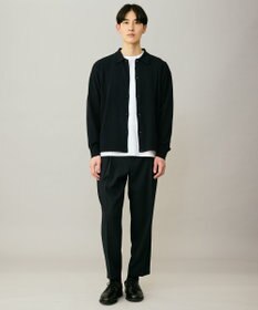 UNFILO MENS 【ストレッチ/イージーケア】WOOL TOUCH 機能美パンツ ワイド