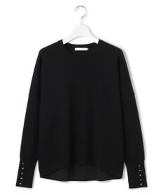 ICB 【洗える】 シルキーウールダブルフェイス ニットプルオーバー