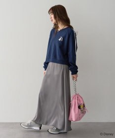 Green Parks ミッキー＆フレンズ／袖リボンショートプルオーバー