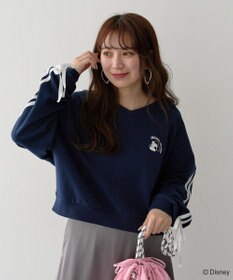 Green Parks ミッキー＆フレンズ／袖リボンショートプルオーバー