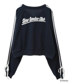 Green Parks ミッキー＆フレンズ／袖リボンショートプルオーバー