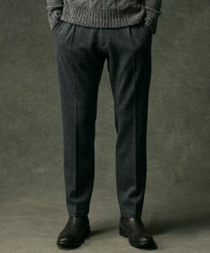 JOSEPH ABBOUD 【キングサイズ・軽量/ストレッチ/尾州産ジャージー素材】ウールミルドジャージータック パンツ
