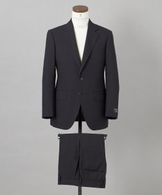 GOTAIRIKU オールシーズン対応【御幸毛織】WOOL×SOLOTEX ストレッチスーツ（ブラックストライプ）