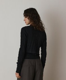 GRACE CONTINENTAL モノグラムニットカーディガン