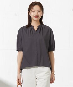 J.PRESS LADIES 【接触冷感】プレーティングジャージー ペプラム カットソー