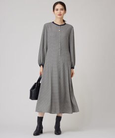 自由区 【洗える】ジオメトリックハートプリント ワンピース