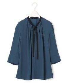 ICB 【接触冷感・洗える】BackSatinAmunzen ナロータイブラウス