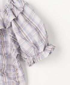 ANY KIDS 【洗濯機可能】2WAY チェックブラウス