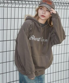 WEGO 【ユニセックス着用ITEM】ピグメントラメグラフィックプルパーカー