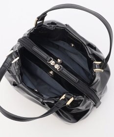 LA BAGAGERIE ソフトエナメル2WAYハンドバッグ Sサイズ